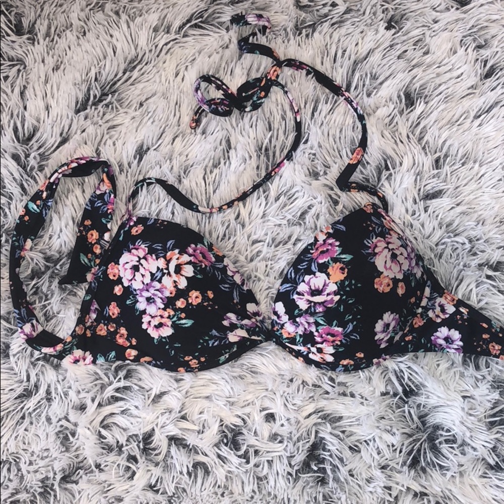 PACSUN black floral bikini top